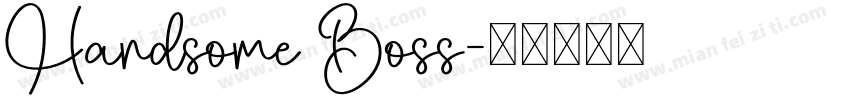 Handsome Boss字体转换